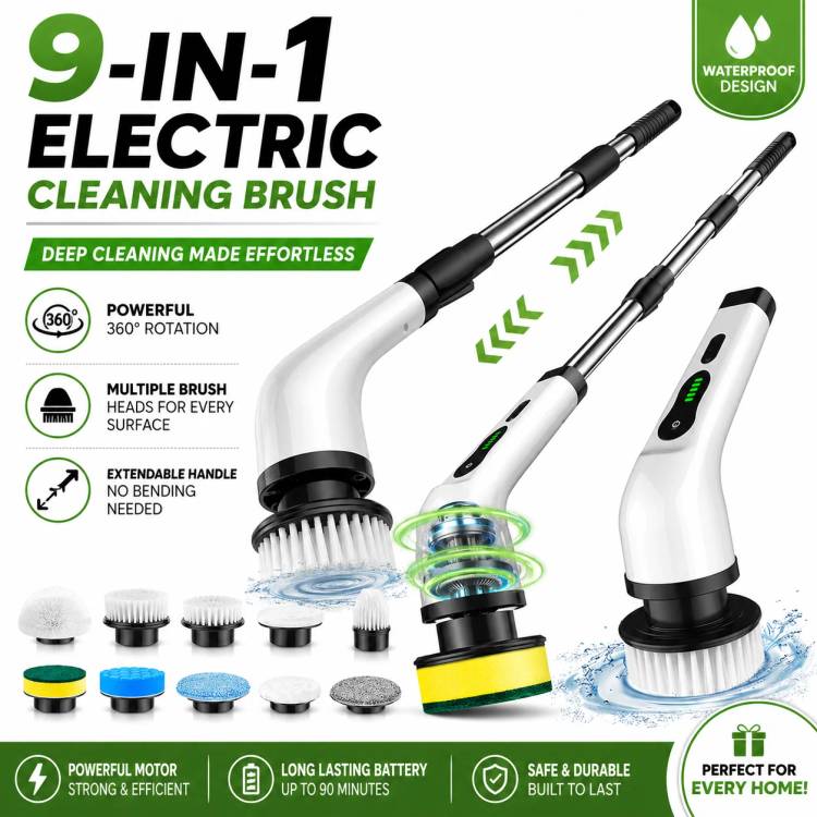 Electric Cleaning Brush for Bathrooms